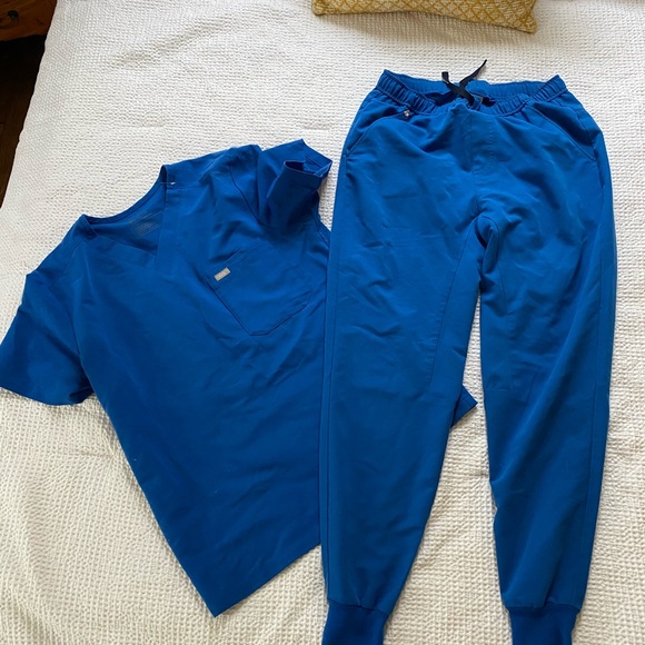 Figs Other - Figs Technical Collection Scrubs Set Royal Blue Men’s Size M